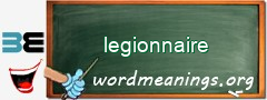 WordMeaning blackboard for legionnaire